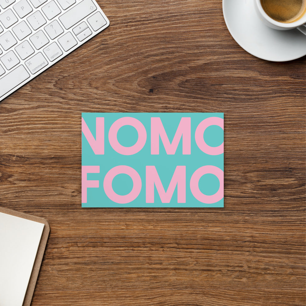 NOMO FOMO Postcard