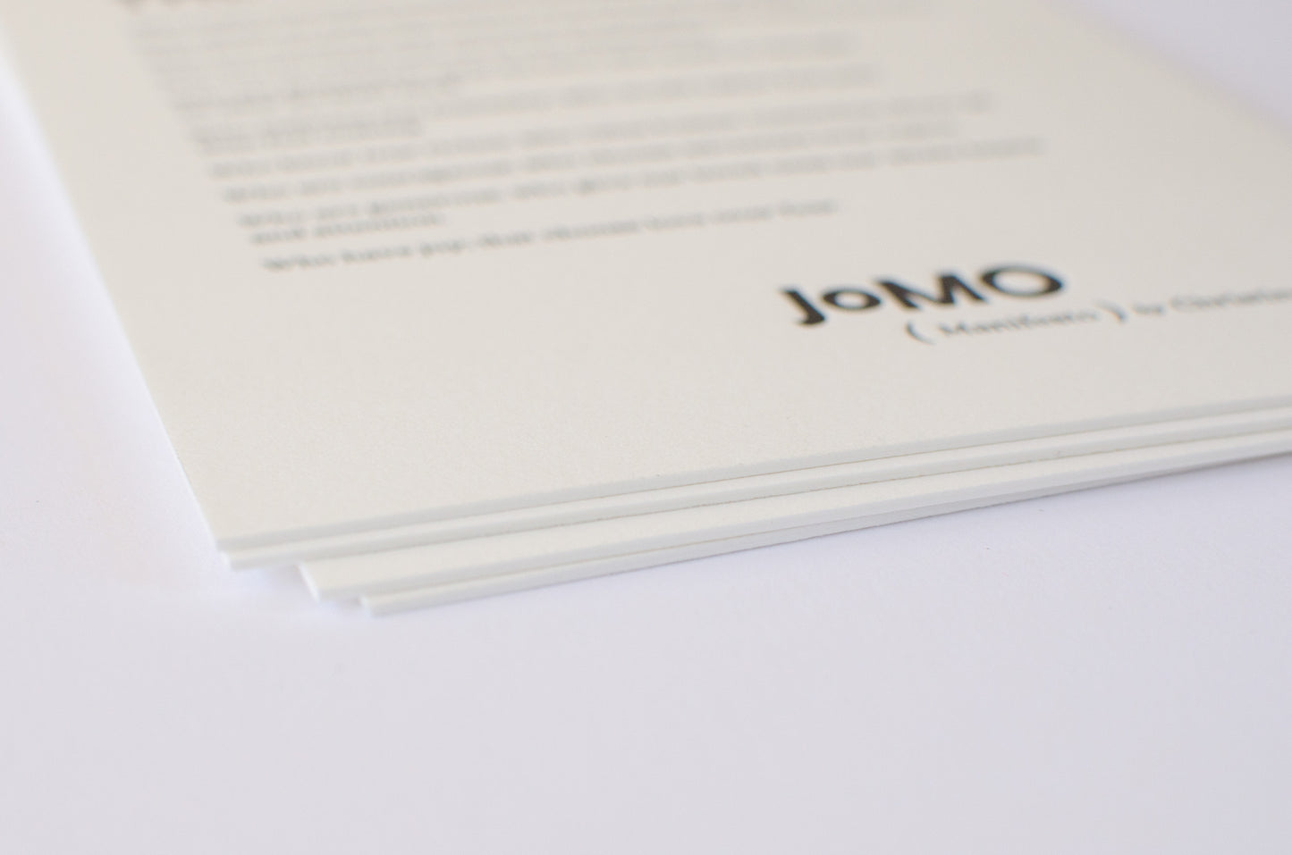 JOMO Manifesto Letterpress Print