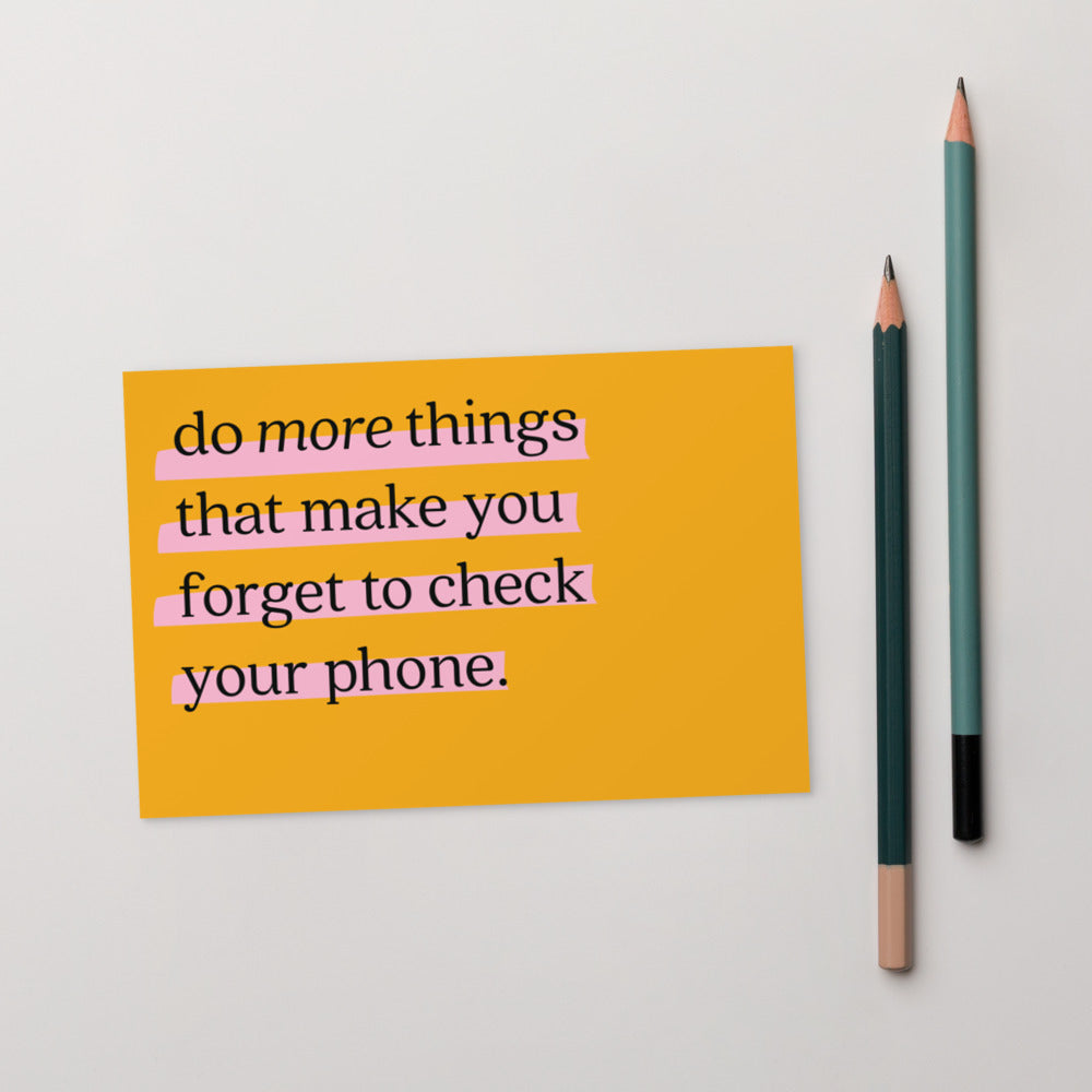 Do More Things Postcard